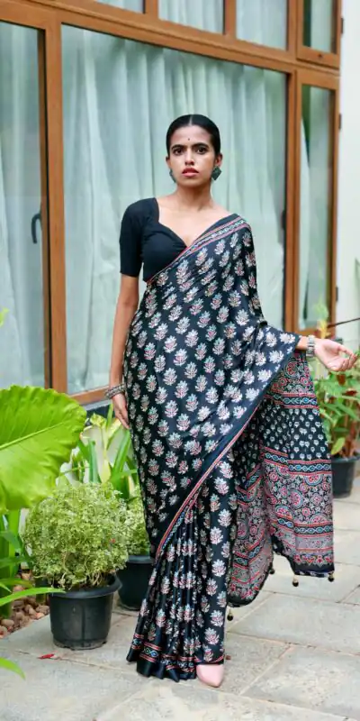 NC 5603 Black Color Satin Crap Saree with Mirror Work. Introductory Price ₹1799. Delivery Online 4-6 Working Days. Shop now. | Creative Sarees, Bollywood Sarees, Designer Sarees, Embroidered Sarees, Ethnic Saree, Modern Digital sarees, Party Wear Sarees, Sarees