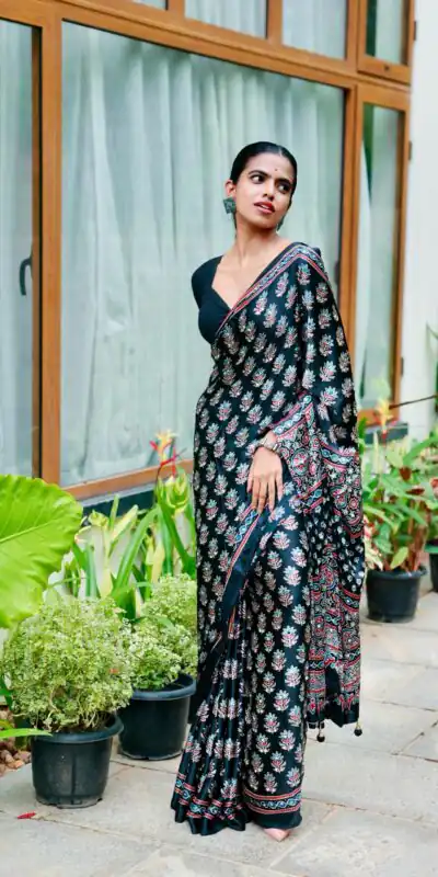 NC 5603 Black Color Satin Crap Saree with Mirror Work. Introductory Price ₹1799. Delivery Online 4-6 Working Days. Shop now. | Creative Sarees, Bollywood Sarees, Designer Sarees, Embroidered Sarees, Ethnic Saree, Modern Digital sarees, Party Wear Sarees, Sarees