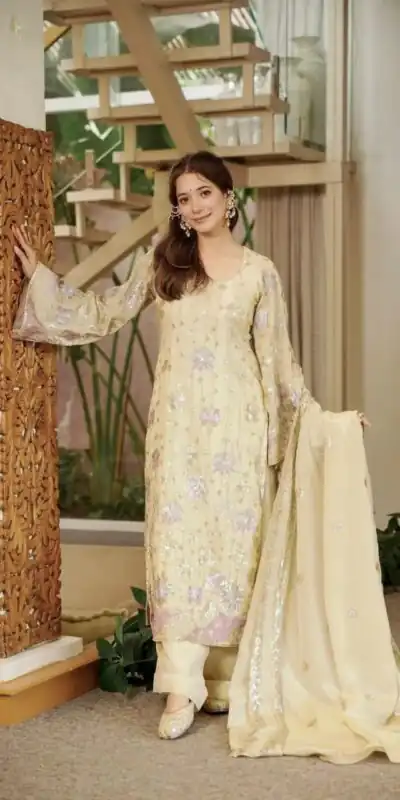 RTC 6030 Cream Vichitra Silk Salwar Suit with Embroidery Work. Wedding, Party, Festive, Events, Grab it for ₹2649. Delivery 4-6 Working Days. Shop now. | Casual Suits, Jump Suits, Creative suits, Designer Suits, Palazzo Suits, Party Wear Suits, Patiala Suits, Salwar suit, Straight Suits