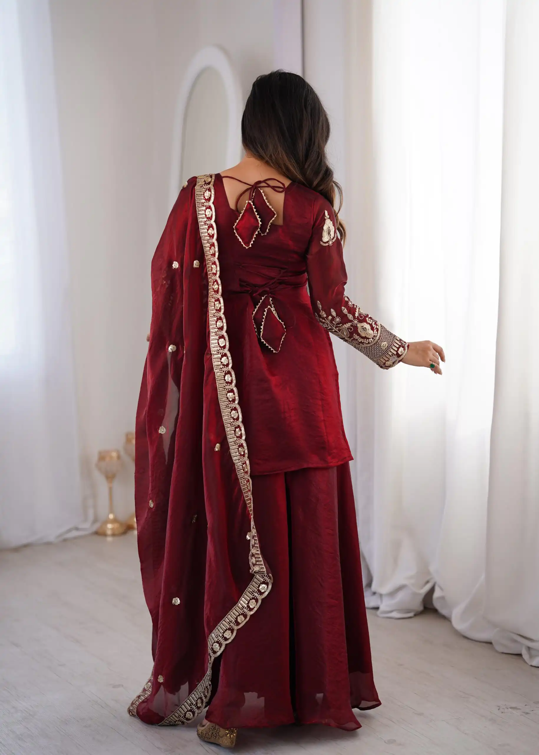 ZSR 3168 Maroon Color Fendy Silk With Embroidery Work Salwar Suit. Get it for ₹2149. Delivery 4-6 Working Days. Online Shop now. | Casual Suits, Jump Suits, Creative suits, Designer Suits, Palazzo Suits, Party Wear Suits, Patiala Suits, Salwar suit, Straight Suits