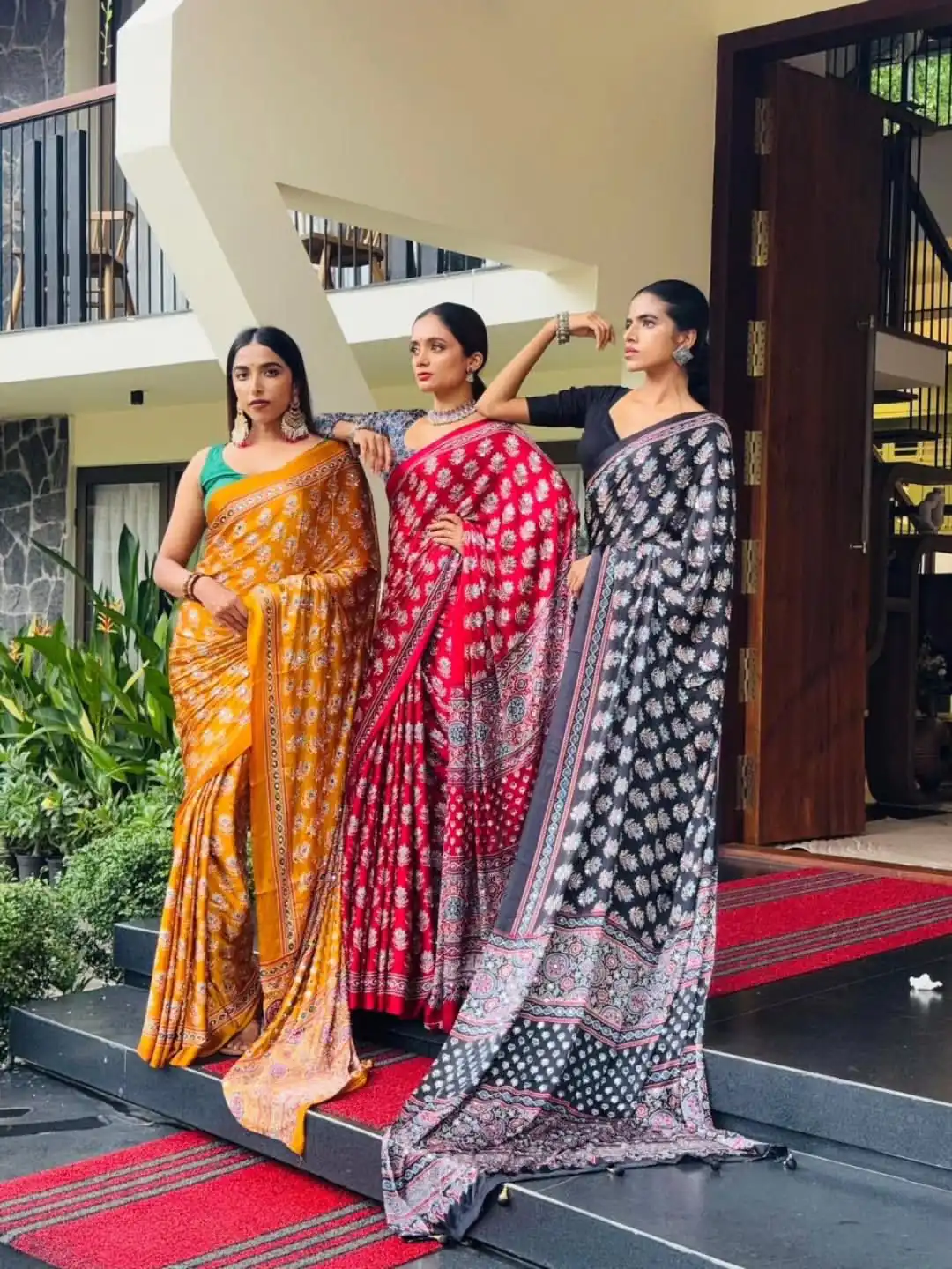 NC 5603 Red Color Satin Crap Saree with Mirror Work. Introductory Price ₹1799. Delivery Online 4-6 Working Days. Shop now. | Creative Sarees, Bollywood Sarees, Designer Sarees, Embroidered Sarees, Ethnic Saree, Modern Digital sarees, Party Wear Sarees, Sarees