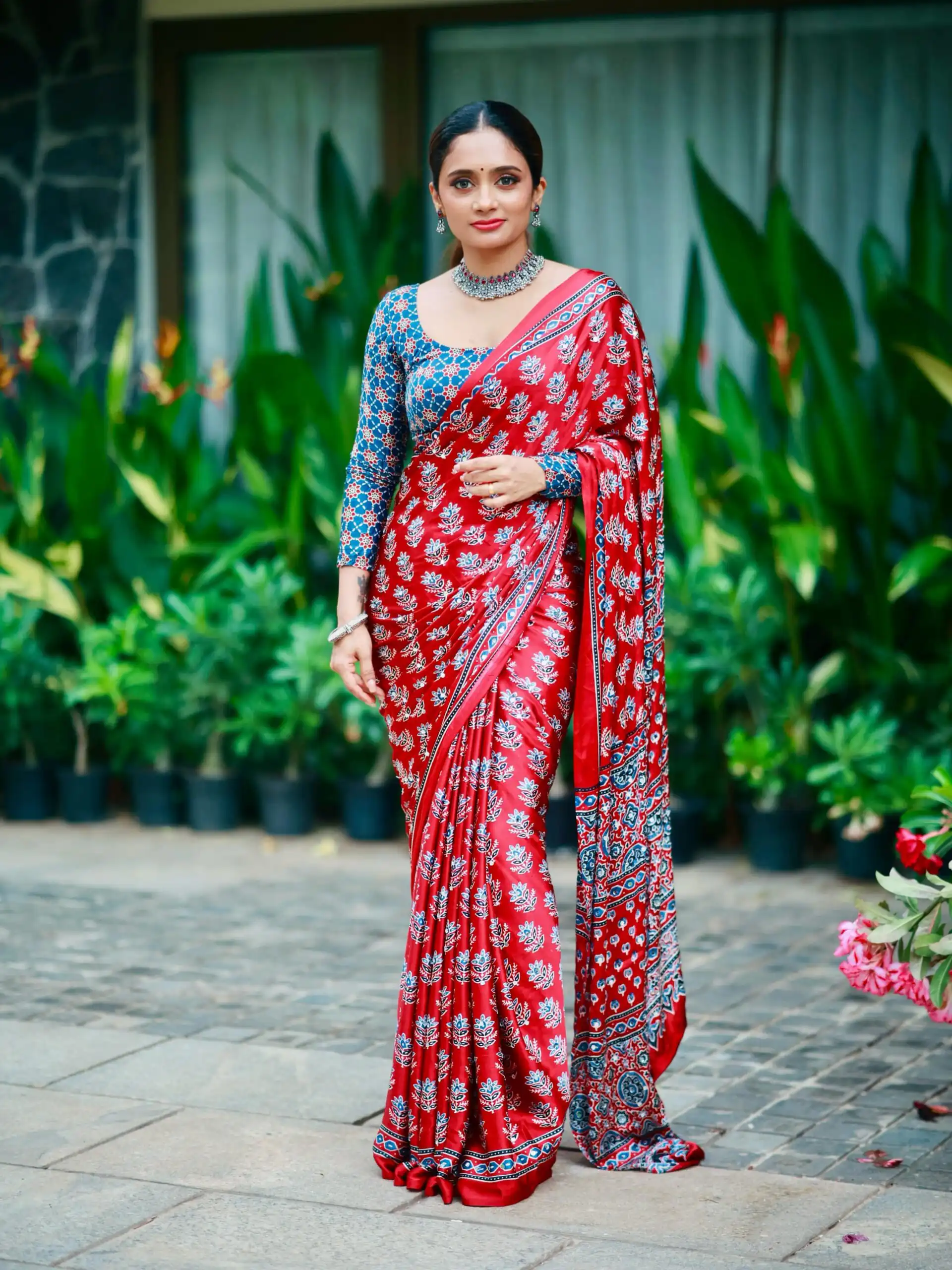 NC 5603 Red Color Satin Crap Saree with Mirror Work. Introductory Price ₹1799. Delivery Online 4-6 Working Days. Shop now. | Creative Sarees, Bollywood Sarees, Designer Sarees, Embroidered Sarees, Ethnic Saree, Modern Digital sarees, Party Wear Sarees, Sarees