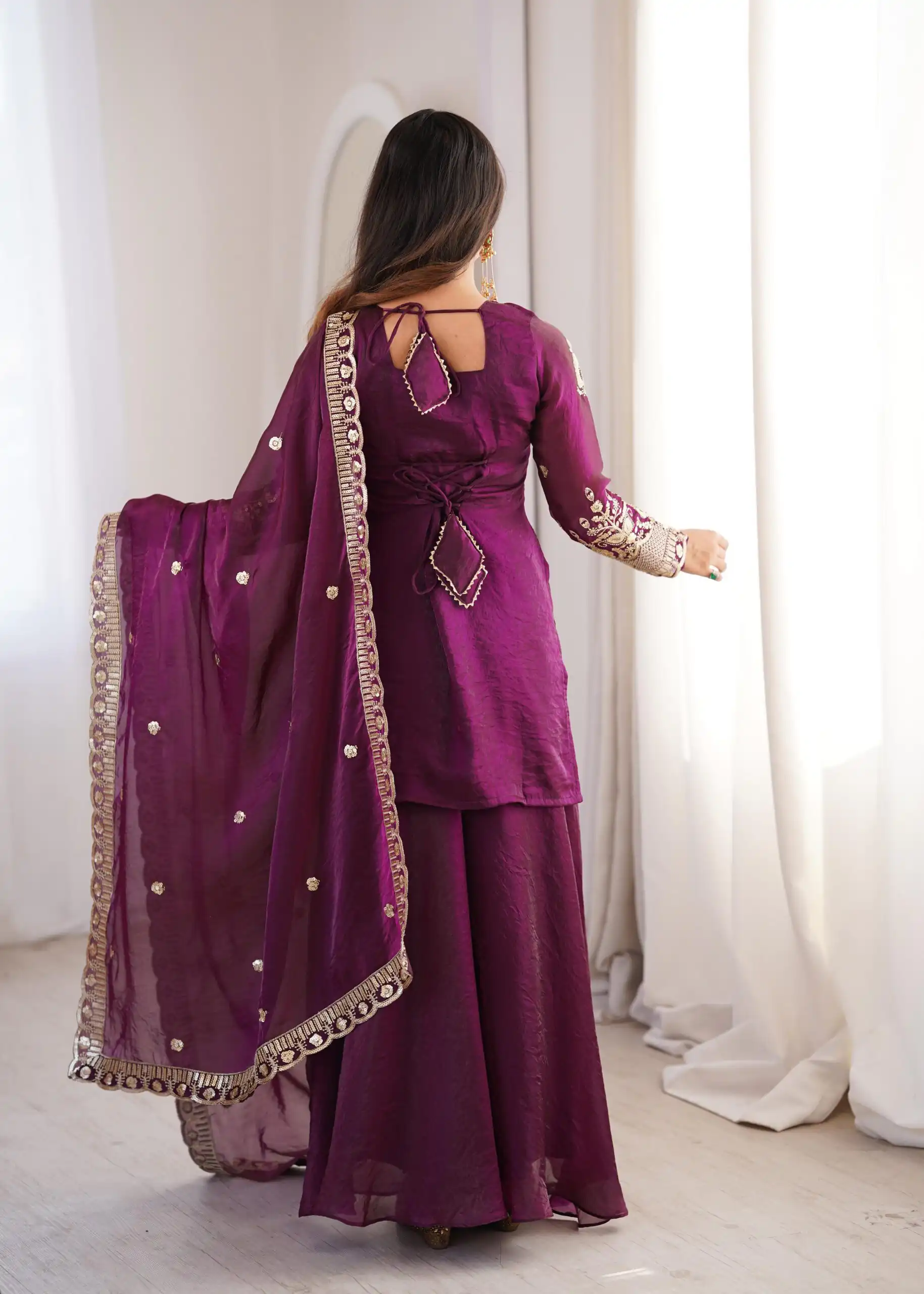 ZSR 3168 Wine Color Fendy Silk With Embroidery Work Salwar Suit. Get it for ₹2149. Delivery 4-6 Working Days. Online Shop now. | Casual Suits, Jump Suits, Creative suits, Designer Suits, Palazzo Suits, Party Wear Suits, Patiala Suits, Salwar suit, Straight Suits