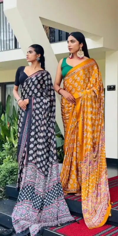 NC 5603 Yellow Color Satin Crap Saree with Mirror Work. Introductory Price ₹1799. Delivery Online 4-6 Working Days. Shop now. | Creative Sarees, Bollywood Sarees, Designer Sarees, Embroidered Sarees, Ethnic Saree, Modern Digital sarees, Party Wear Sarees, Sarees