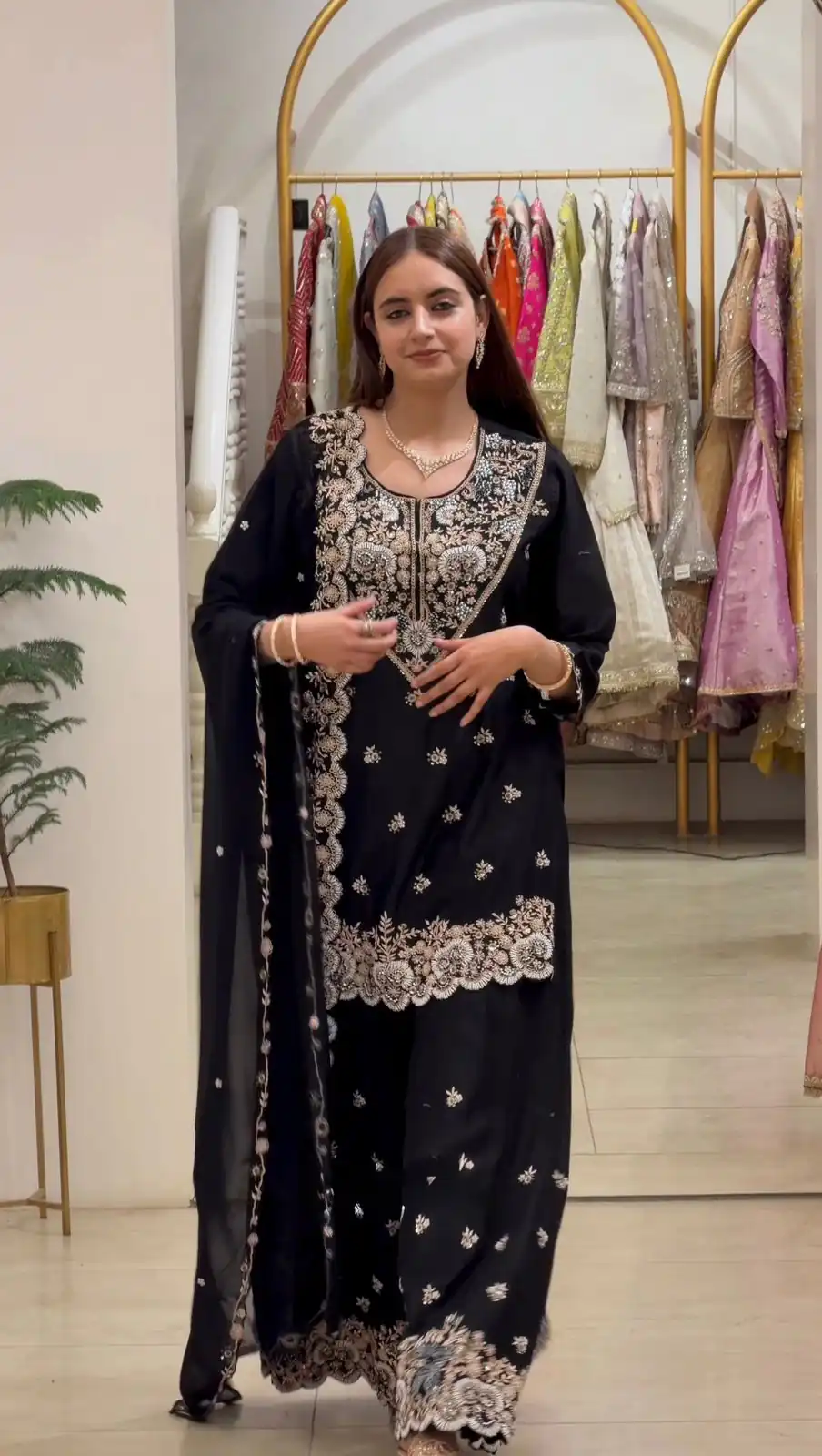 RTC 6031 Black Faux Georgette Salwar Suit Perfect for Wedding, Party, Family Gatherings, Sangeet, Housewarming – . Affordable Price ₹2049. Days | Casual Suits, Jump Suits, Creative suits, Designer Suits, Palazzo Suits, Party Wear Suits, Patiala Suits, Salwar suit, Straight Suits