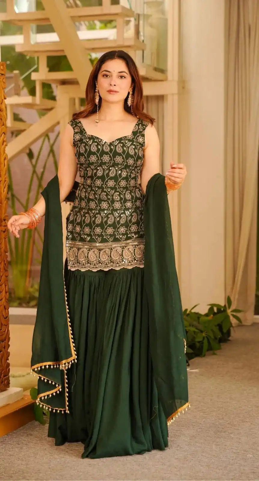 MD 3093 Green Blooming Faux Georgette Salwar Suit Perfect for Wedding, Party, Makar Sankranti, Baby Shower, Traditional Day – . Special Price ₹2149. Deliv | Casual Suits, Jump Suits, Creative suits, Designer Suits, Palazzo Suits, Party Wear Suits, Patiala Suits, Salwar suit, Straight Suits