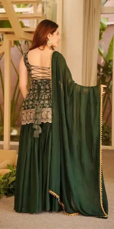MD 3093 Green Blooming Faux Georgette Salwar Suit Perfect for Wedding, Party, Makar Sankranti, Baby Shower, Traditional Day – . Special Price ₹2149. Deliv | Casual Suits, Jump Suits, Creative suits, Designer Suits, Palazzo Suits, Party Wear Suits, Patiala Suits, Salwar suit, Straight Suits