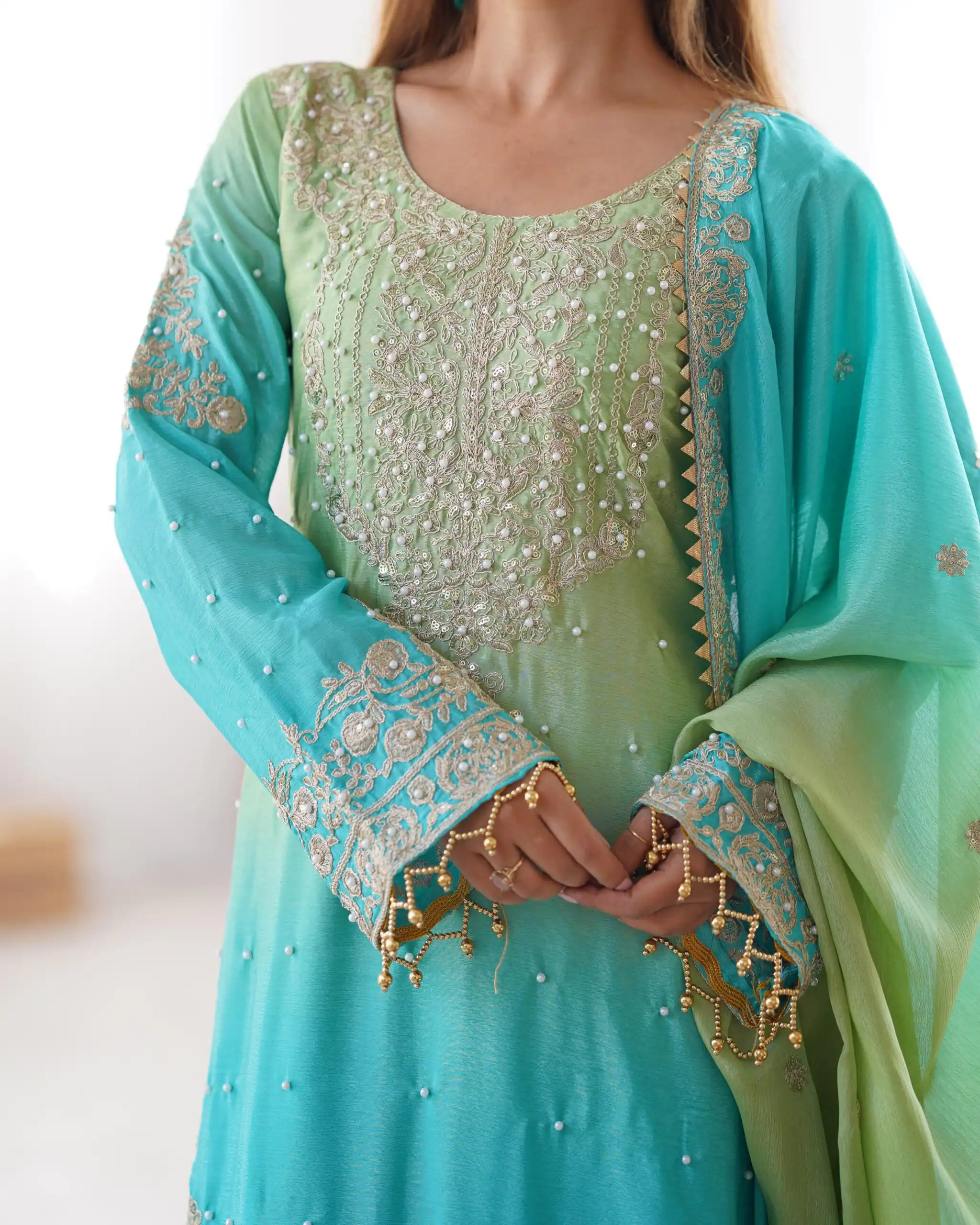 KD 1498 Green Color Chinon Silk Designer Work Salwar Suit in Get it for ₹2499. Delivery 4-6 Working Days. Online Shop now. | Casual Suits, Jump Suits, Creative suits, Designer Suits, Palazzo Suits, Party Wear Suits, Patiala Suits, Salwar suit, Straight Suits