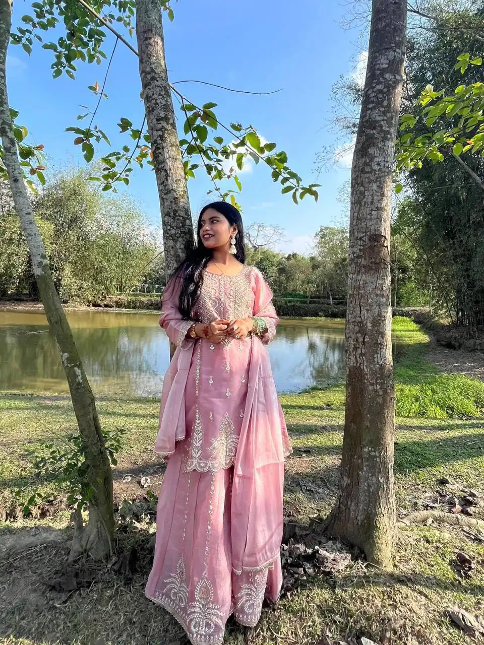 ZB 5066 Peach Zimmy Cho Salwar Suit Perfect for Wedding, Party, Baisakhi, Ganesh Chaturthi, Family – . Special Price ₹2149. Delivery 4-6 Working Days | Casual Suits, Jump Suits, Creative suits, Designer Suits, Palazzo Suits, Party Wear Suits, Patiala Suits, Salwar suit, Straight Suits