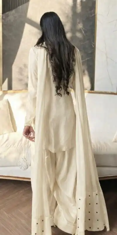 NF 1270 Off White Natural Crep Salwar Suit Brown with Embroidery Work. Exclusive Offer ₹1899. Delivery 4-6 Working Days. Shop now. | Casual Suits, Jump Suits, Creative suits, Designer Suits, Palazzo Suits, Party Wear Suits, Patiala Suits, Salwar suit, Straight Suits