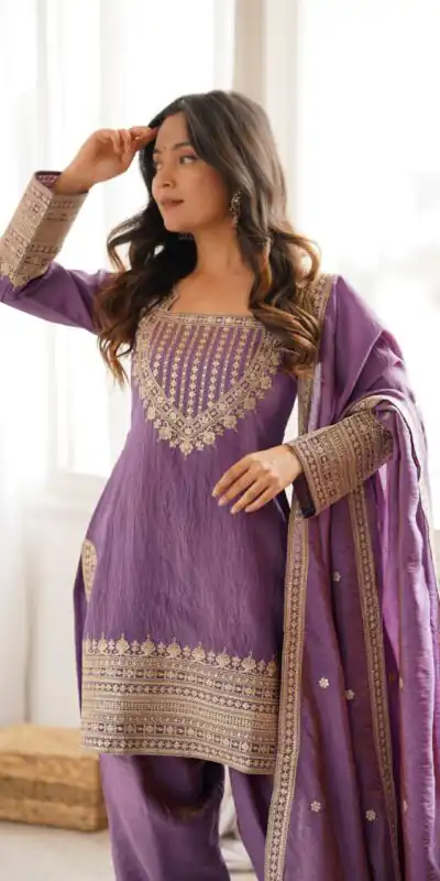 KB 303 Onion Vichitra Silk Salwar Suit with Embroidery Work. Wedding, Party, Festive, Events, Grab it for ₹2049. Delivery 4-6 Working Days. Shop now. | Casual Suits, Jump Suits, Creative suits, Designer Suits, Palazzo Suits, Party Wear Suits, Patiala Suits, Salwar suit, Straight Suits