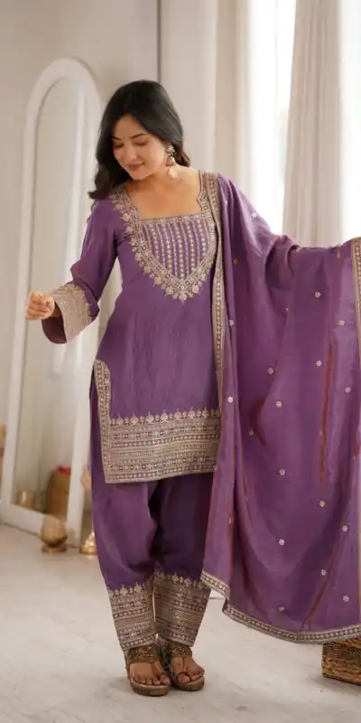 KB 303 Onion Vichitra Silk Salwar Suit with Embroidery Work. Wedding, Party, Festive, Events, Grab it for ₹2049. Delivery 4-6 Working Days. Shop now. | Casual Suits, Jump Suits, Creative suits, Designer Suits, Palazzo Suits, Party Wear Suits, Patiala Suits, Salwar suit, Straight Suits