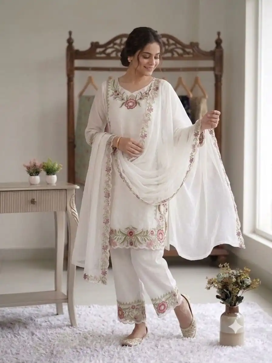 LG 2105 Peach Fox Georgette Salwar Suit With Embroidery Work. Affordable Price ₹2049. Delivery 4-6 Working Days. Shop now. | Casual Suits, Jump Suits, Creative suits, Designer Suits, Palazzo Suits, Party Wear Suits, Patiala Suits, Salwar suit, Straight Suits