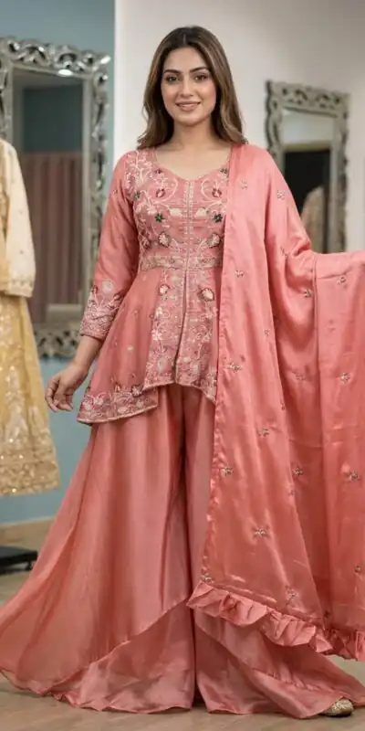 LG 2051 Peach in Rangoli Silk Embroidery Work Salwar Suit . Introductory Price ₹2549. Delivery 4-6 Working Days. Shop now. | Casual Suits, Jump Suits, Creative suits, Designer Suits, Palazzo Suits, Party Wear Suits, Patiala Suits, Salwar suit, Straight Suits