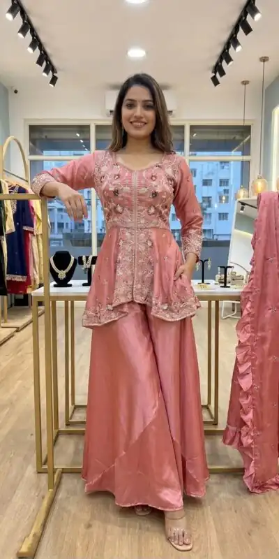 LG 2051 Peach in Rangoli Silk Embroidery Work Salwar Suit . Introductory Price ₹2549. Delivery 4-6 Working Days. Shop now. | Casual Suits, Jump Suits, Creative suits, Designer Suits, Palazzo Suits, Party Wear Suits, Patiala Suits, Salwar suit, Straight Suits