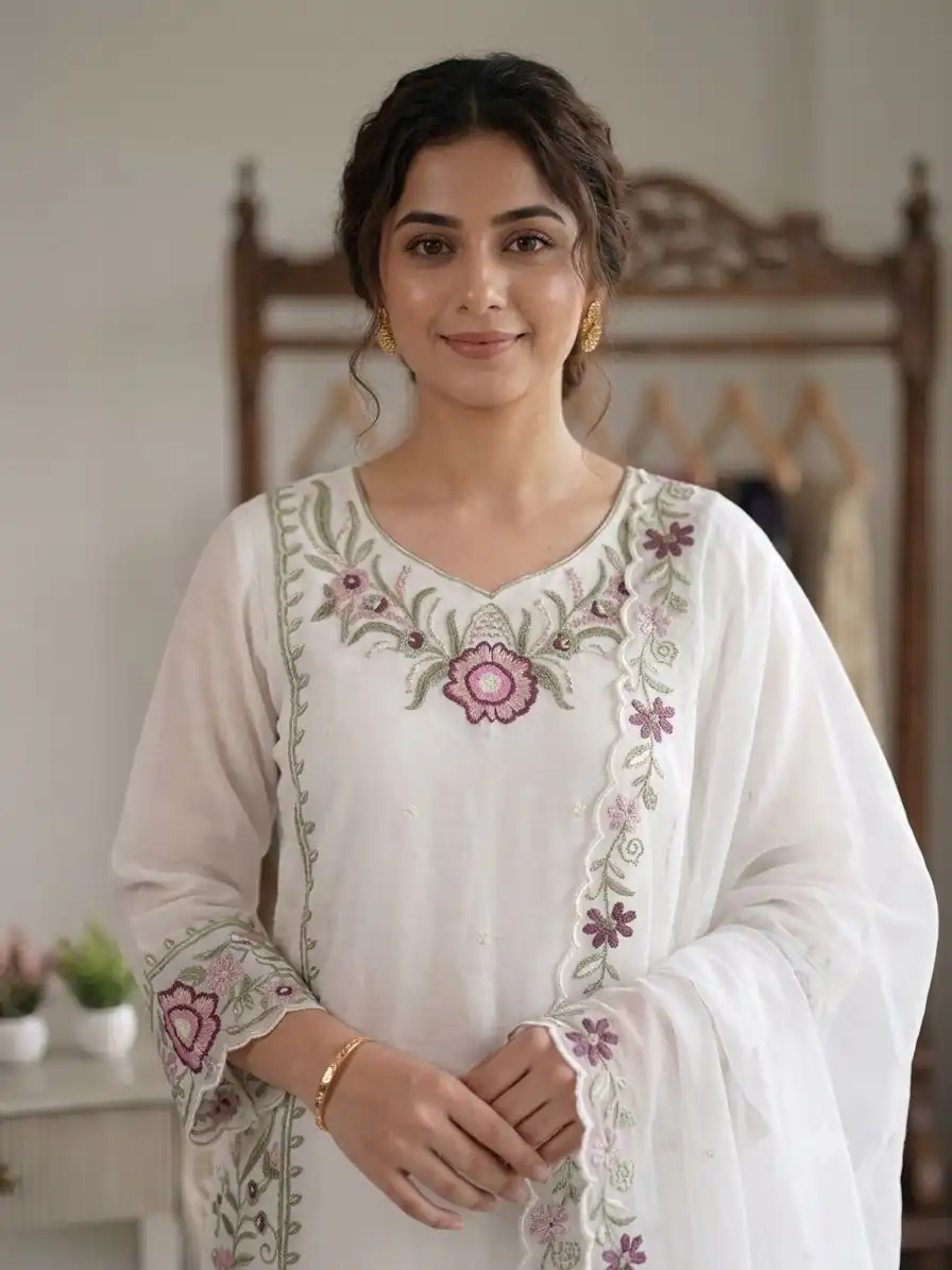LG 2105 Pink Fox Georgette Salwar Suit With Embroidery Work. Affordable Price ₹2049. Delivery 4-6 Working Days. Shop now. | Casual Suits, Jump Suits, Creative suits, Designer Suits, Palazzo Suits, Party Wear Suits, Patiala Suits, Salwar suit, Straight Suits