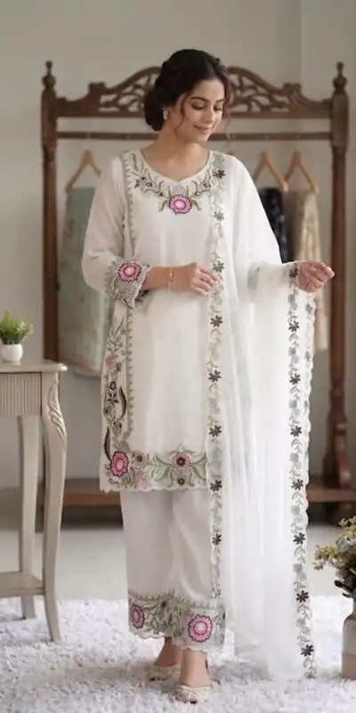LG 2105 Pink Fox Georgette Salwar Suit With Embroidery Work. Affordable Price ₹2049. Delivery 4-6 Working Days. Shop now. | Casual Suits, Jump Suits, Creative suits, Designer Suits, Palazzo Suits, Party Wear Suits, Patiala Suits, Salwar suit, Straight Suits
