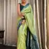 KPR 230 Pista Soft Lichi Silk Saree Perfect for Wedding, Party, Reception, Diwali, Ethnic Day – . Affordable Price ₹1449. Delivery 4-6 Working Days. | Creative Sarees, Bollywood Sarees, Designer Sarees, Embroidered Sarees, Ethnic Saree, Modern Digital sarees, Party Wear Sarees, Sarees
