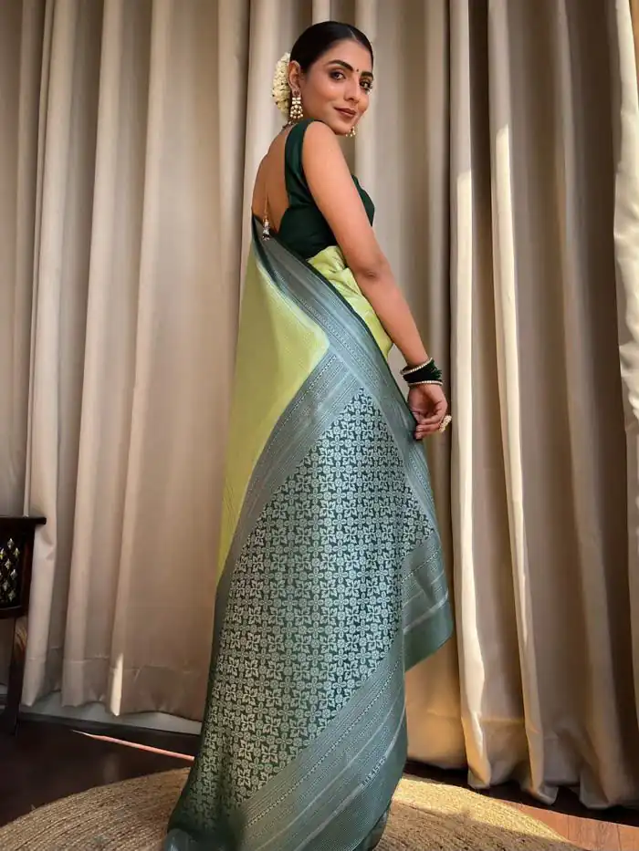 KPR 230 Pista Soft Lichi Silk Saree Perfect for Wedding, Party, Reception, Diwali, Ethnic Day – . Affordable Price ₹1449. Delivery 4-6 Working Days. | Creative Sarees, Bollywood Sarees, Designer Sarees, Embroidered Sarees, Ethnic Saree, Modern Digital sarees, Party Wear Sarees, Sarees