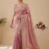 JR 670 Peach in Space Silk Embroidery Work & Zari Work Saree . Available at ₹1949 only. Delivery 4-6 Working Days. Shop now. | Creative Sarees, Bollywood Sarees, Designer Sarees, Embroidered Sarees, Ethnic Saree, Modern Digital sarees, Party Wear Sarees, Sarees