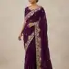 JR 670 Wine in Space Silk Embroidery Work & Zari Work Saree . Available at ₹1949 only. Delivery 4-6 Working Days. Shop now. | Creative Sarees, Bollywood Sarees, Designer Sarees, Embroidered Sarees, Ethnic Saree, Modern Digital sarees, Party Wear Sarees, Sarees