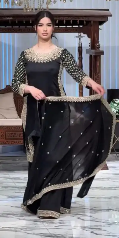 ZB 5056 Black in Color Natural Crepe Embroidery Work Salwar Suit . Wedding, Party, Festive, Events, Get it for ₹2199. Delivery 4-6 Working Days. Shop now. | Casual Suits, Jump Suits, Creative suits, Designer Suits, Palazzo Suits, Party Wear Suits, Patiala Suits, Salwar suit, Straight Suits