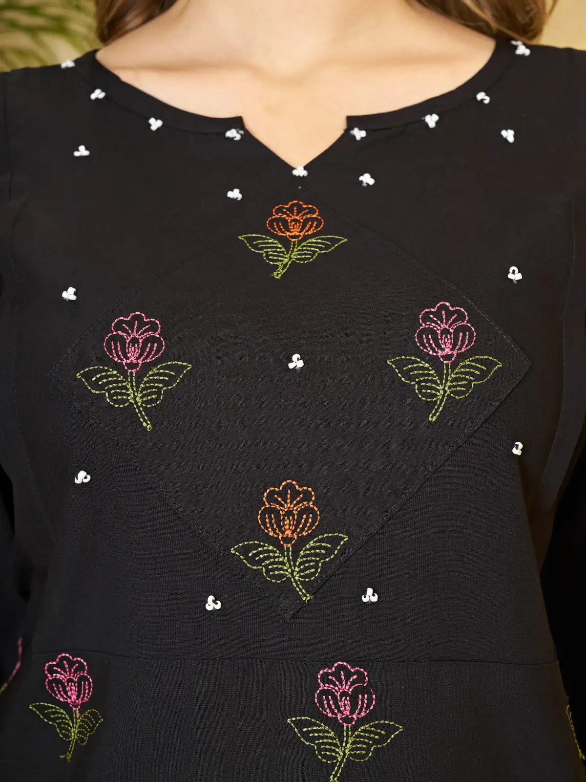 DIVA 158 Black Viscose Rayon Kurti with Embroidery Work & Mirror Work. Wedding, Party, Festive Grab it for ₹1749. Delivery 4-6 Working Days. Shop now. | Bollywood Kurti, Creative Kurtis, Designer Kurti, Kurti, Party Wear Kurti, Selfie Kurti