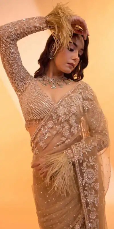 DF 3472 Gold Butterfly Net Saree Sequence with Work & Zari Work. Introductory Price ₹1799. Delivery 4-6 Working Days. Shop now. | Creative Sarees, Bollywood Sarees, Designer Sarees, Embroidered Sarees, Ethnic Saree, Modern Digital sarees, Party Wear Sarees, Sarees