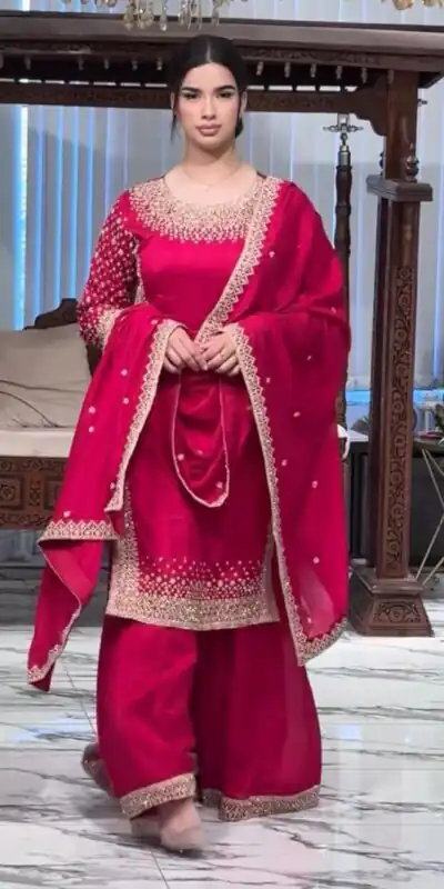 ZB 5056 Pink in Color Natural Crepe Embroidery Work Salwar Suit . Wedding, Party, Festive, Events, Get it for ₹2199. Delivery 4-6 Working Days. Shop now. | Casual Suits, Jump Suits, Creative suits, Designer Suits, Palazzo Suits, Party Wear Suits, Patiala Suits, Salwar suit, Straight Suits