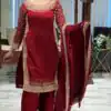 ZB 5056 Red in Color Natural Crepe Embroidery Work Salwar Suit . Wedding, Party, Festive, Events, Get it for ₹2199. Delivery 4-6 Working Days. Shop now. | Casual Suits, Jump Suits, Creative suits, Designer Suits, Palazzo Suits, Party Wear Suits, Patiala Suits, Salwar suit, Straight Suits