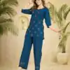 DIVA 158 Teal Viscose Rayon Kurti with Embroidery Work & Mirror Work. Wedding, Party, Festive Grab it for ₹1749. Delivery 4-6 Working Days. Shop now. | Bollywood Kurti, Creative Kurtis, Designer Kurti, Kurti, Party Wear Kurti, Selfie Kurti