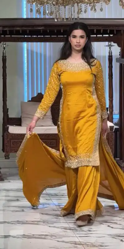 ZB 5056 Yellow in Color Natural Crepe Embroidery Work Salwar Suit . Wedding, Party, Festive, Events, Get it for ₹2199. Delivery 4-6 Working Days. Shop now. | Casual Suits, Jump Suits, Creative suits, Designer Suits, Palazzo Suits, Party Wear Suits, Patiala Suits, Salwar suit, Straight Suits