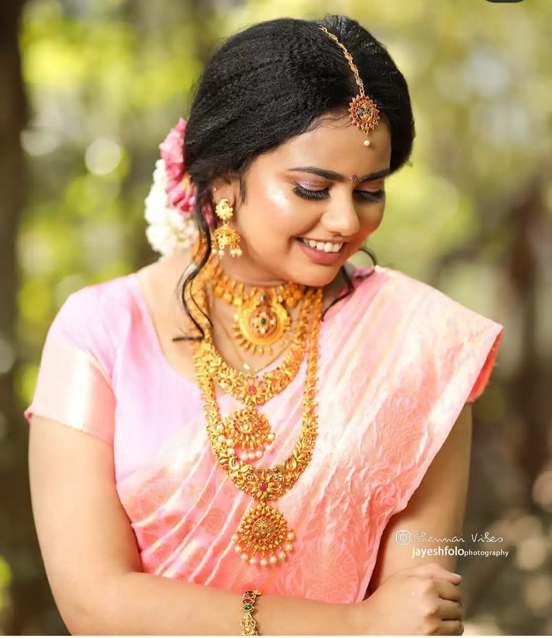 Pretty Peach Soft Lichi Silk Jacquard Work Saree