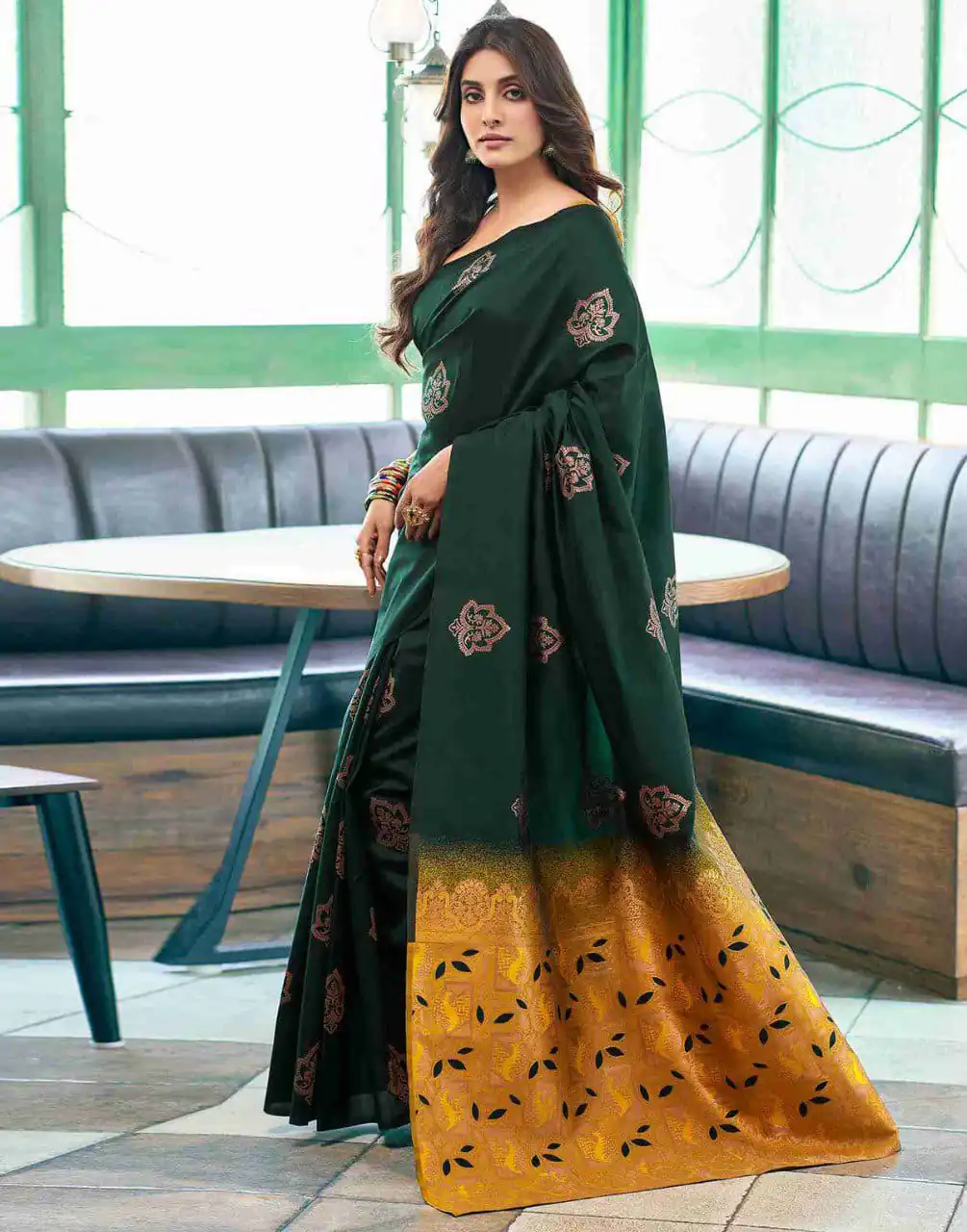 KPR 217 Green Soft Lichi Silk Jacquard Work Saree with Designer Work Wedding, Party, Festive, Events, Deal ₹1299. Delivery 4-6 Working Days. Shop now. | Creative Sarees, Bollywood Sarees, Designer Sarees, Embroidered Sarees, Ethnic Saree, Modern Digital sarees, Party Wear Sarees, Sarees