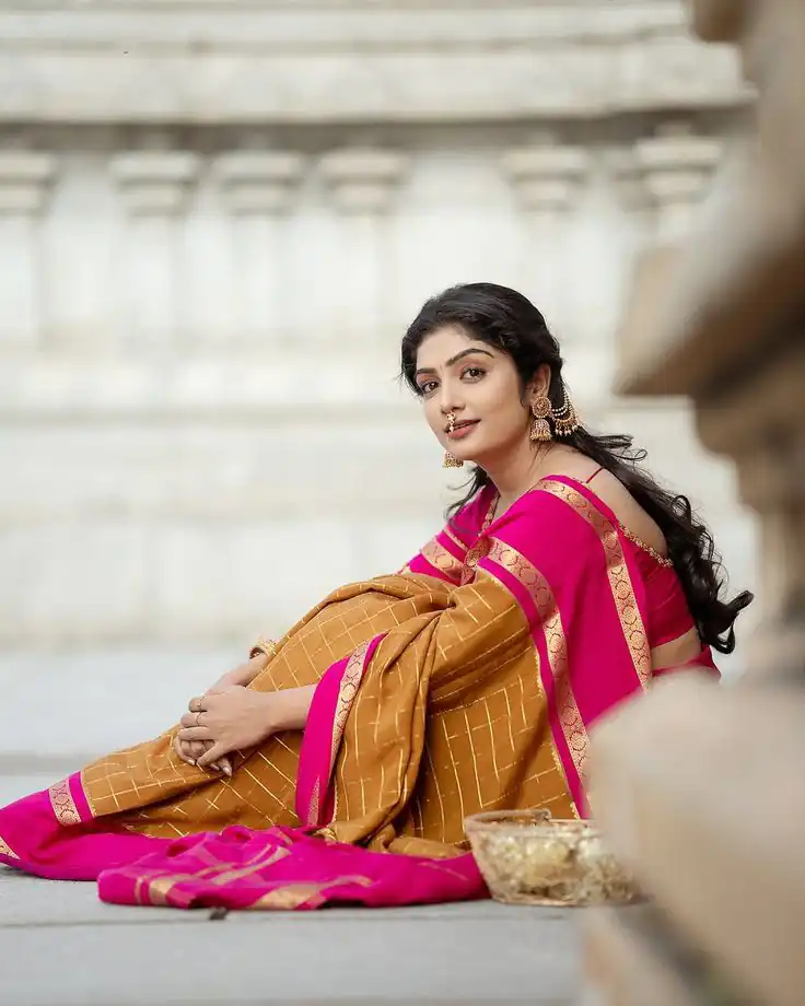 KPR 287 Mustered Color Yellow Soft Lichi Silk Saree with Jacquard Work. Best Price ₹1449. Delivery 4-6 Working Days. Shop now. | Creative Sarees, Bollywood Sarees, Designer Sarees, Embroidered Sarees, Ethnic Saree, Modern Digital sarees, Party Wear Sarees, Sarees