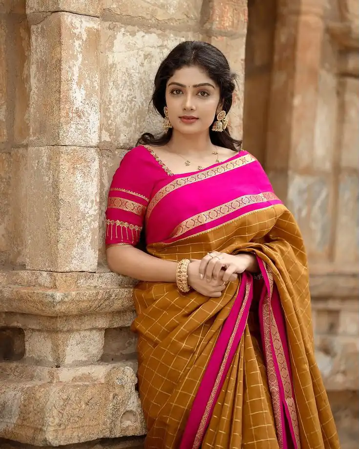 KPR 287 Mustered Color Yellow Soft Lichi Silk Saree with Jacquard Work. Best Price ₹1449. Delivery 4-6 Working Days. Shop now. | Creative Sarees, Bollywood Sarees, Designer Sarees, Embroidered Sarees, Ethnic Saree, Modern Digital sarees, Party Wear Sarees, Sarees