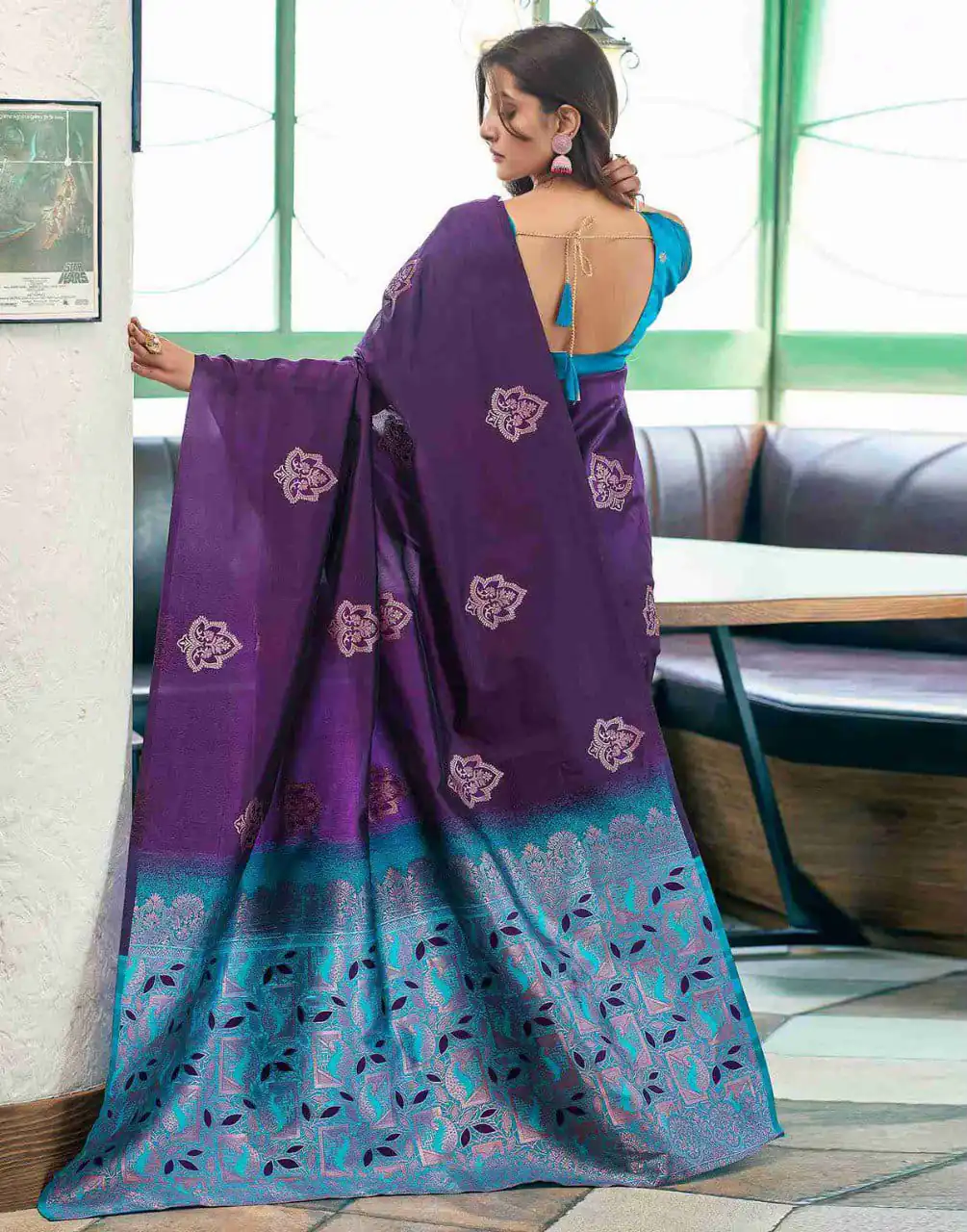KPR 217 Purple Soft Lichi Silk Jacquard Work Saree with Designer Work Wedding, Party, Festive, Events, Deal ₹1299. Delivery 4-6 Working Days. Shop now. | Creative Sarees, Bollywood Sarees, Designer Sarees, Embroidered Sarees, Ethnic Saree, Modern Digital sarees, Party Wear Sarees, Sarees