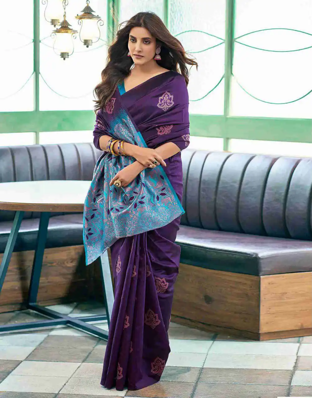 KPR 217 Purple Soft Lichi Silk Jacquard Work Saree with Designer Work Wedding, Party, Festive, Events, Deal ₹1299. Delivery 4-6 Working Days. Shop now. | Creative Sarees, Bollywood Sarees, Designer Sarees, Embroidered Sarees, Ethnic Saree, Modern Digital sarees, Party Wear Sarees, Sarees