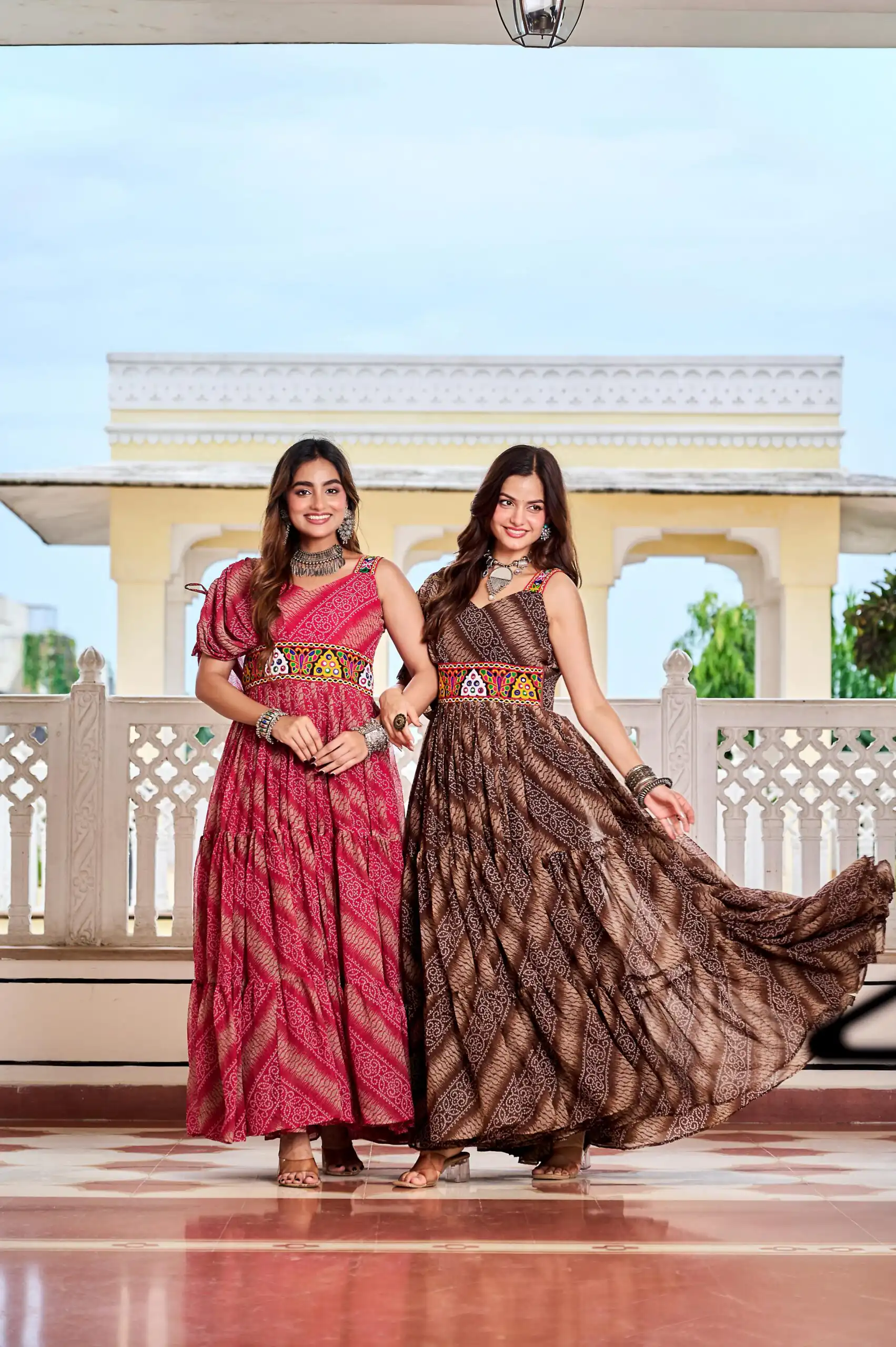 Ram 136 Red Color | Red Faux Georgette Gown with Mirror Work. Get it for ₹1999. Delivery 4-6 Working Days. Online Shop now. | Bollywood Gowns, Creative Gowns, Designer Gowns, Embroidered Gowns, Gowns, Party Wear Gowns
