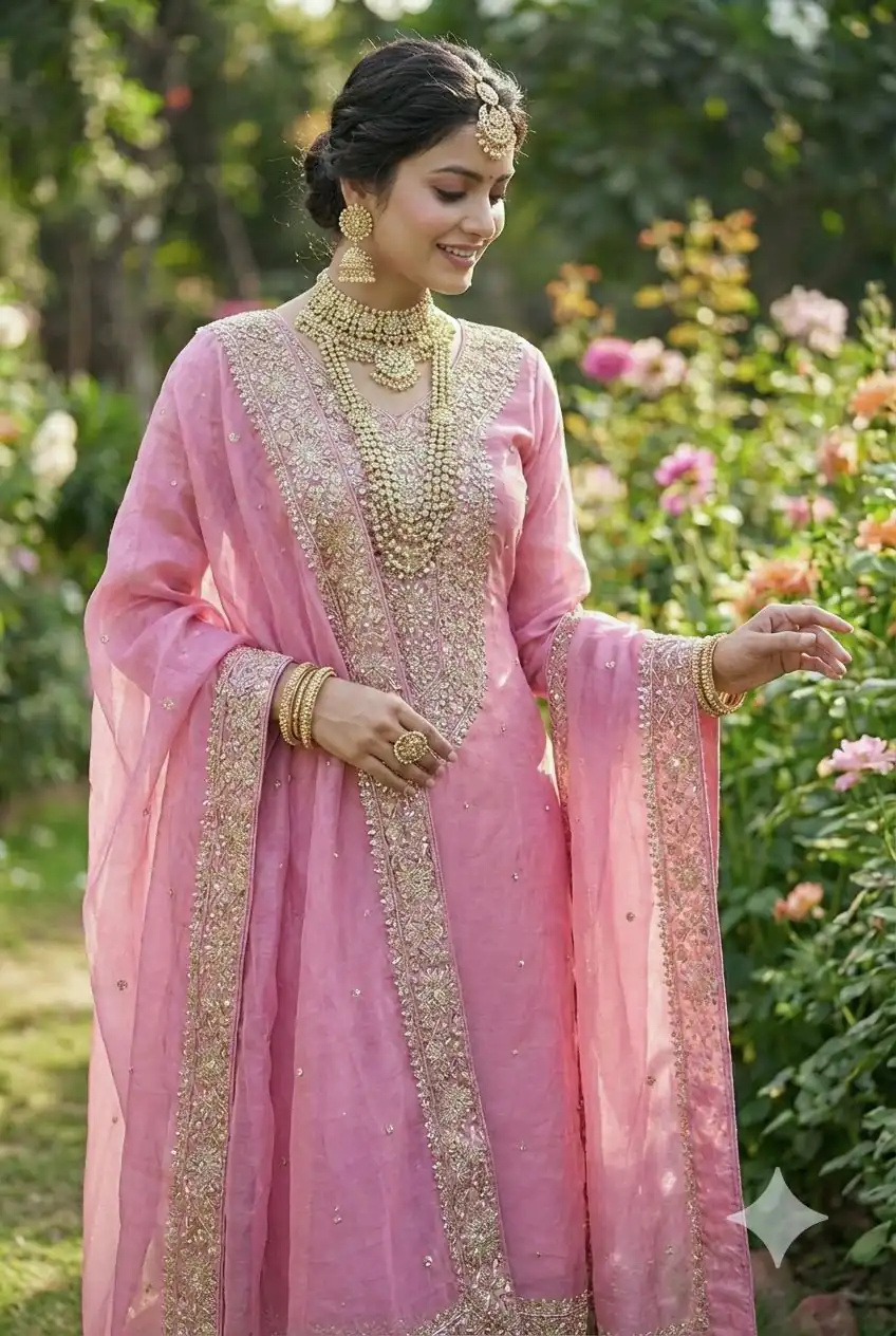 JF 040 Pink Fendy Silk Salwar Suitwith Embroidery Work & Lace Work. Now at just ₹2049. Delivery 4-6 Working Days. Shop now. | Casual Suits, Jump Suits, Creative suits, Designer Suits, Palazzo Suits, Party Wear Suits, Patiala Suits, Salwar suit, Straight Suits