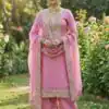 JF 040 Pink Fendy Silk Salwar Suitwith Embroidery Work & Lace Work. Now at just ₹2049. Delivery 4-6 Working Days. Shop now. | Casual Suits, Jump Suits, Creative suits, Designer Suits, Palazzo Suits, Party Wear Suits, Patiala Suits, Salwar suit, Straight Suits