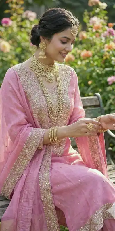 JF 040 Pink Fendy Silk Salwar Suitwith Embroidery Work & Lace Work. Now at just ₹2049. Delivery 4-6 Working Days. Shop now. | Casual Suits, Jump Suits, Creative suits, Designer Suits, Palazzo Suits, Party Wear Suits, Patiala Suits, Salwar suit, Straight Suits