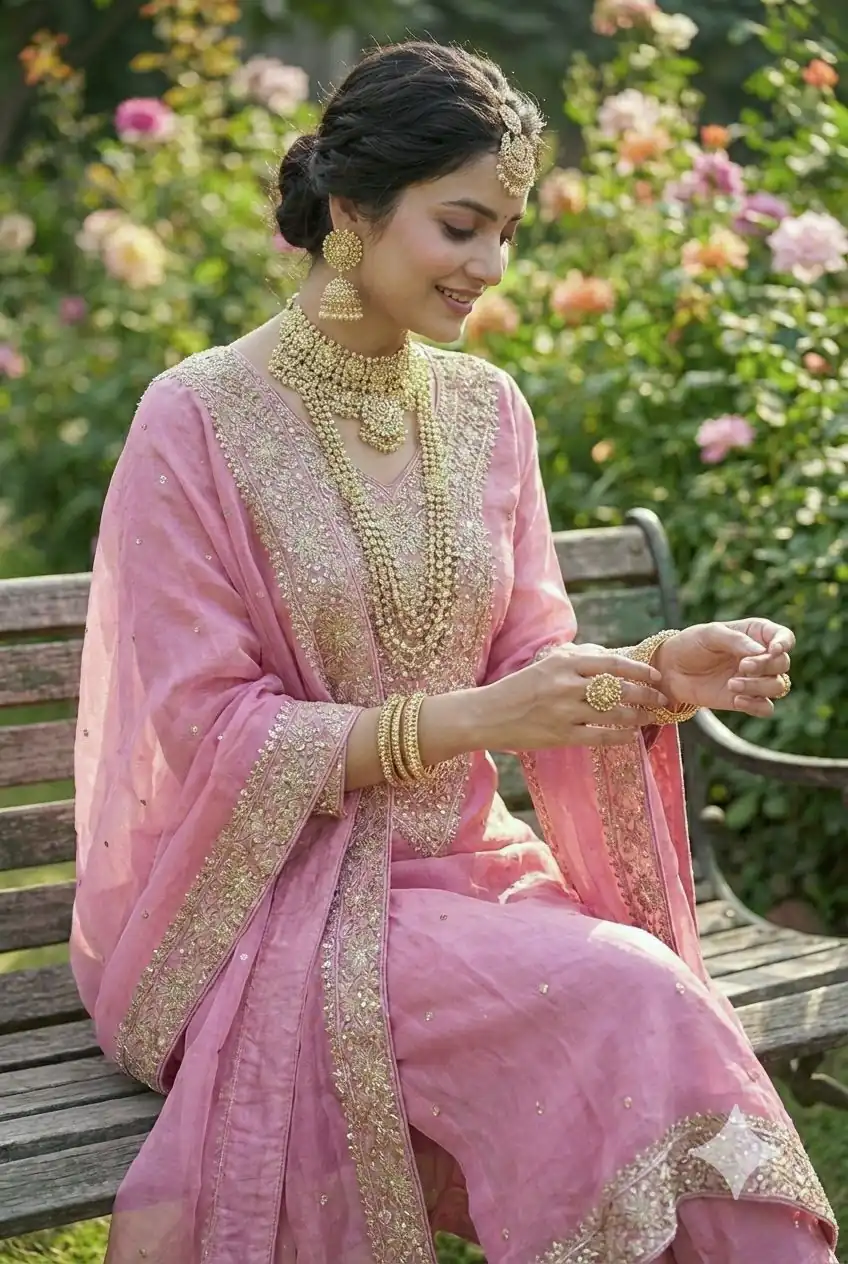 JF 040 Pink Fendy Silk Salwar Suitwith Embroidery Work & Lace Work. Now at just ₹2049. Delivery 4-6 Working Days. Shop now. | Casual Suits, Jump Suits, Creative suits, Designer Suits, Palazzo Suits, Party Wear Suits, Patiala Suits, Salwar suit, Straight Suits