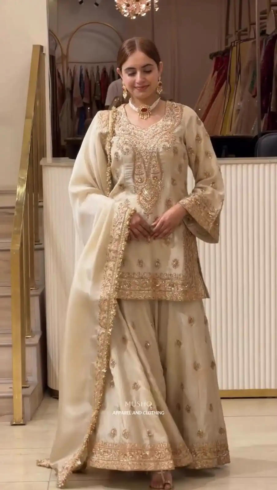 AD 236 Cream Color Chinon Silk Salwar Suit with Embroidery Work. Online Get it for ₹2149. Delivery 4-6 Working Days. Shop now. | Casual Suits, Jump Suits, Creative suits, Designer Suits, Palazzo Suits, Party Wear Suits, Patiala Suits, Salwar suit, Straight Suits