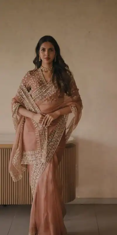 KD 632 Light Brown Soft Tebby Silk Saree. Perfect for Wedding, Party, Onam, Family Gatherings, Mehendi – Festive Deal ₹2099. Delivery 4-6 Working Days | Creative Sarees, Bollywood Sarees, Designer Sarees, Embroidered Sarees, Ethnic Saree, Modern Digital sarees, Party Wear Sarees, Sarees