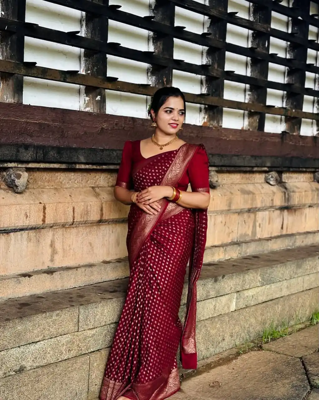 KPR 264 Maroon Soft Lichi Silk Saree with Lace Work & Lace Border. Introductory Price ₹1349. Delivery 4-6 Working Days. Shop now. | Creative Sarees, Bollywood Sarees, Designer Sarees, Embroidered Sarees, Ethnic Saree, Modern Digital sarees, Party Wear Sarees, Sarees