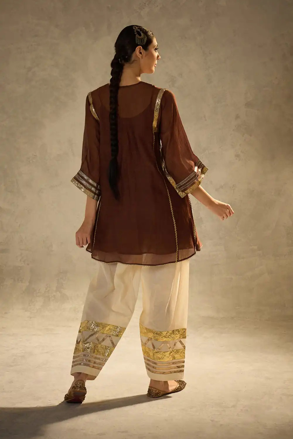 ST 1169 Rust Color Chinon Salwar Suit with Gotta Patti Work. Available at ₹1849 only. Delivery 4-6 Working Days. Shop now. | Casual Suits, Jump Suits, Creative suits, Designer Suits, Palazzo Suits, Party Wear Suits, Patiala Suits, Salwar suit, Straight Suits
