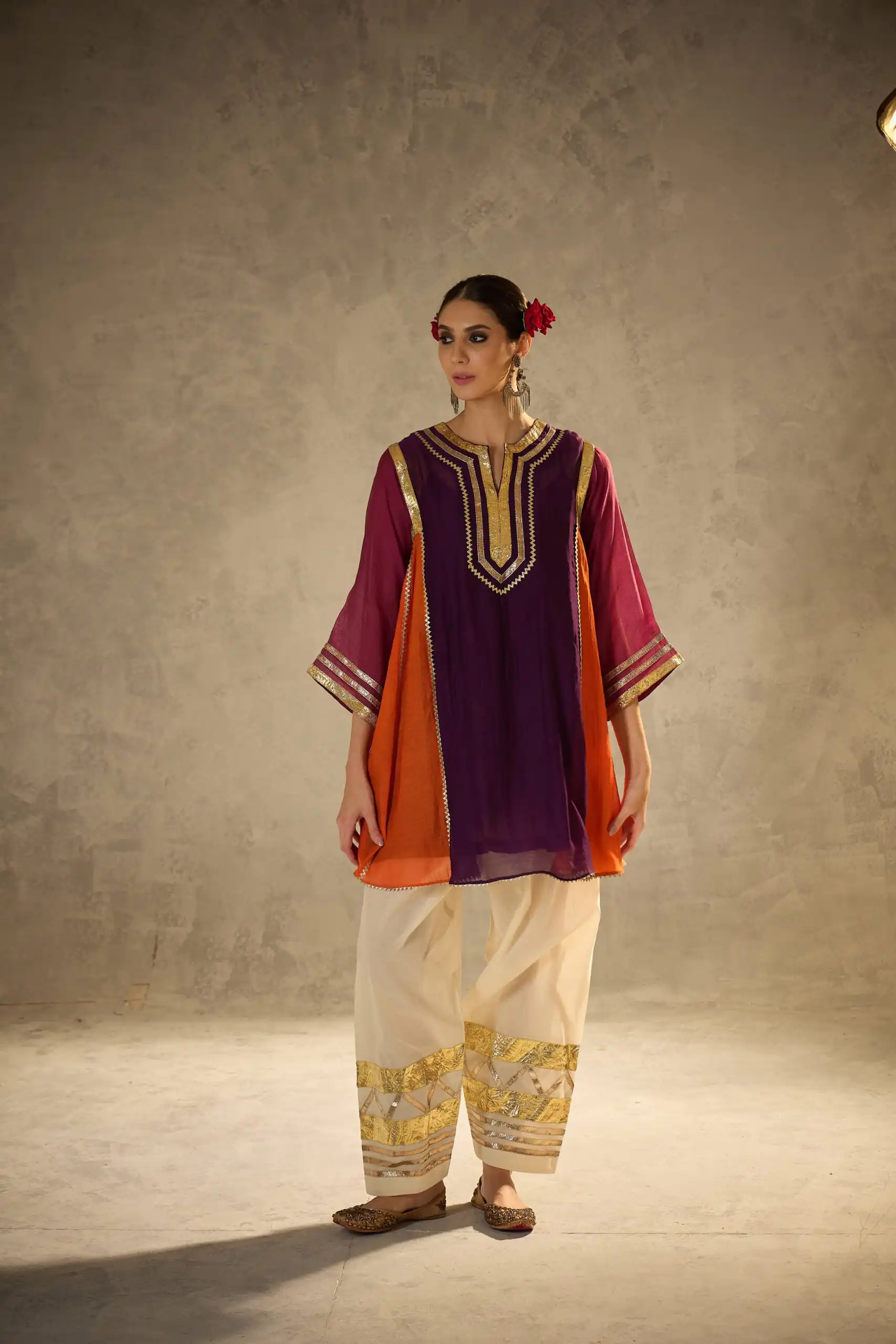 ST 1169 Wine Black Chinon Salwar Suit with Gotta Patti Work. Available at ₹1849 only. Delivery 4-6 Working Days. Shop now. | Casual Suits, Jump Suits, Creative suits, Designer Suits, Palazzo Suits, Party Wear Suits, Patiala Suits, Salwar suit, Straight Suits