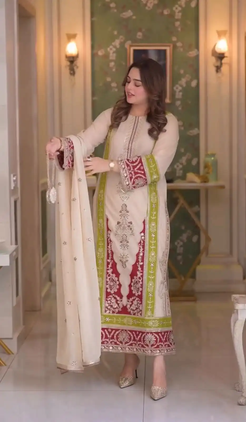 AD 238 Cream Roman Silk Salwar Suit Perfect for Wedding, Party, Lohri, Onam, Reception – . Grab it for ₹2399. Delivery 4-6 Working Days. Shop now. | Casual Suits, Jump Suits, Creative suits, Designer Suits, Palazzo Suits, Party Wear Suits, Patiala Suits, Salwar suit, Straight Suits