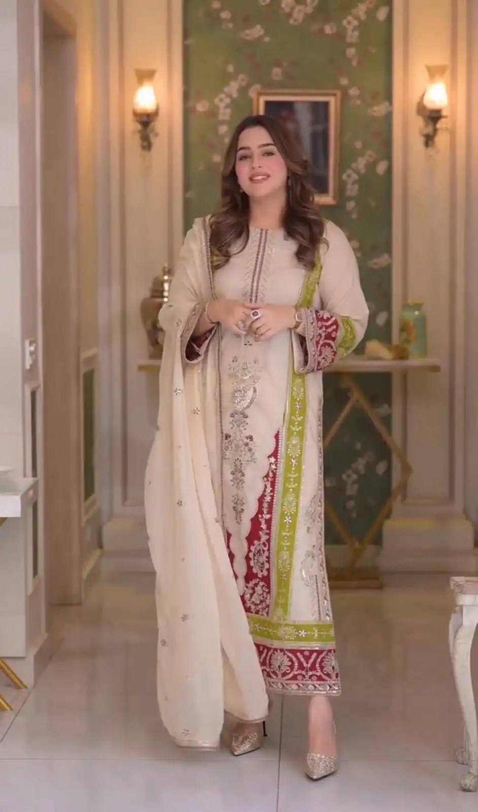 AD 238 Cream Roman Silk Salwar Suit Perfect for Wedding, Party, Lohri, Onam, Reception – . Grab it for ₹2399. Delivery 4-6 Working Days. Shop now. | Casual Suits, Jump Suits, Creative suits, Designer Suits, Palazzo Suits, Party Wear Suits, Patiala Suits, Salwar suit, Straight Suits